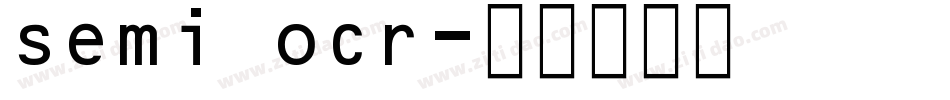 semi ocr字体转换